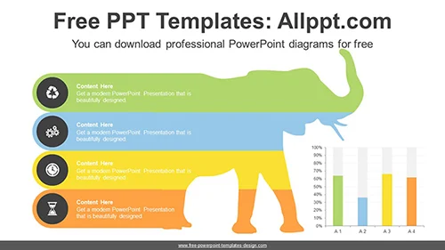 Big Data Vertical Bar Chart PPT Diagram