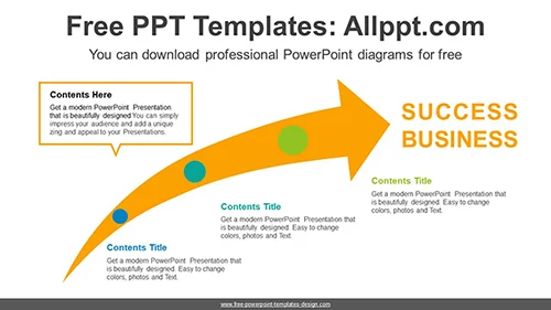 Big Growth Arrow PowerPoint Template