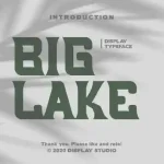 Big Lake Display Font - Fonte Grátis Big Lake Display Font