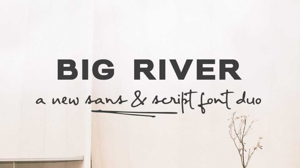Big River Script Font › Fontesk