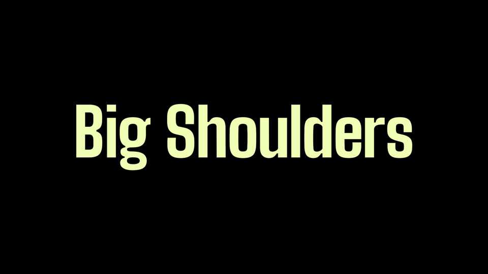 Big Shoulders Font Family › Fontesk