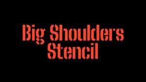 Big Shoulders Stencil Font › Fontesk