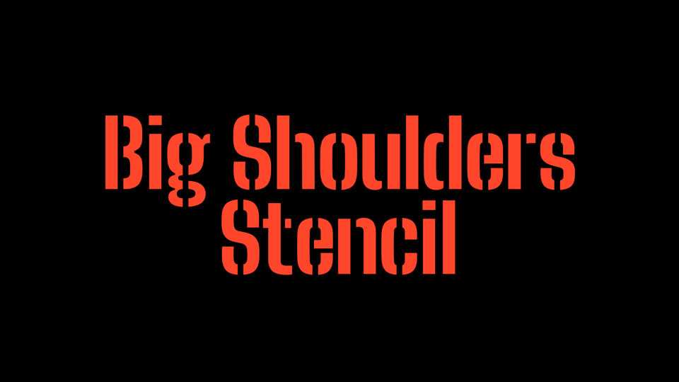 Big Shoulders Stencil Font › Fontesk