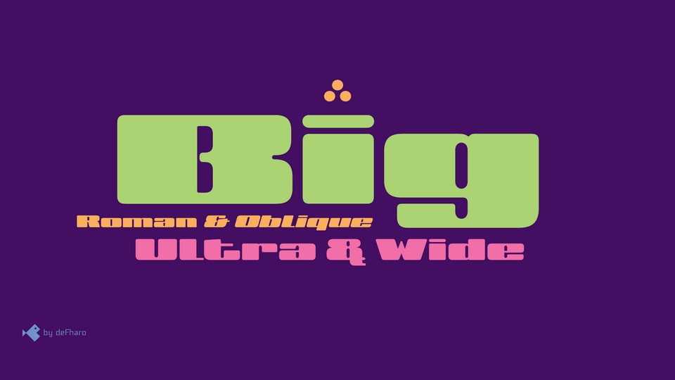 BIG Ultra Wide Font › Fontesk