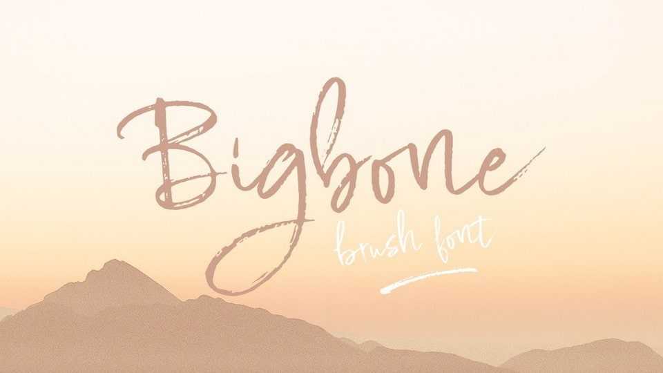 Bigbone Script Font › Fontesk