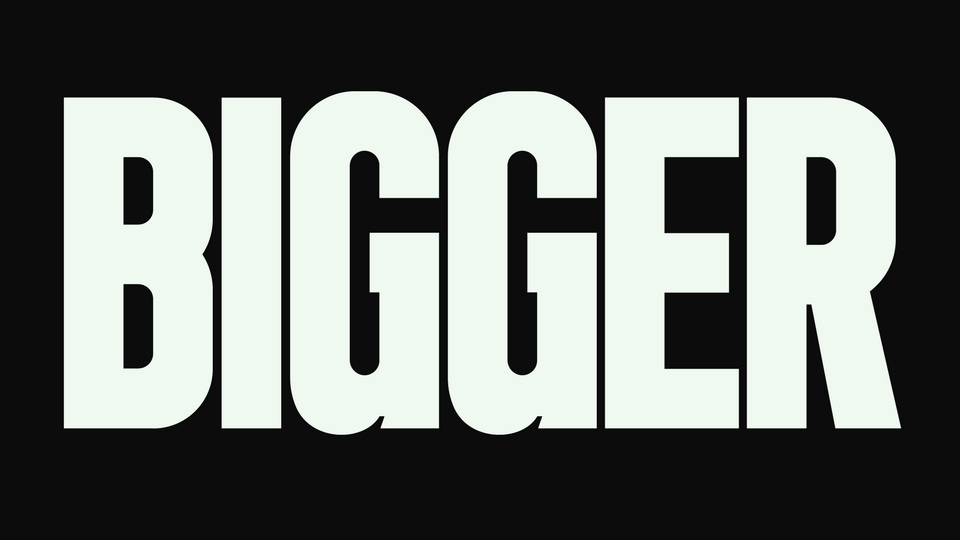 Bigger Display Font › Fontesk