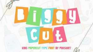 Biggy Cut Font › Fontesk