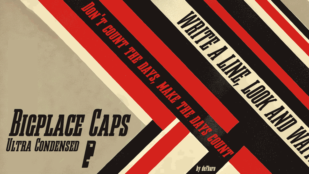 Bigplace Caps Font › Fontesk