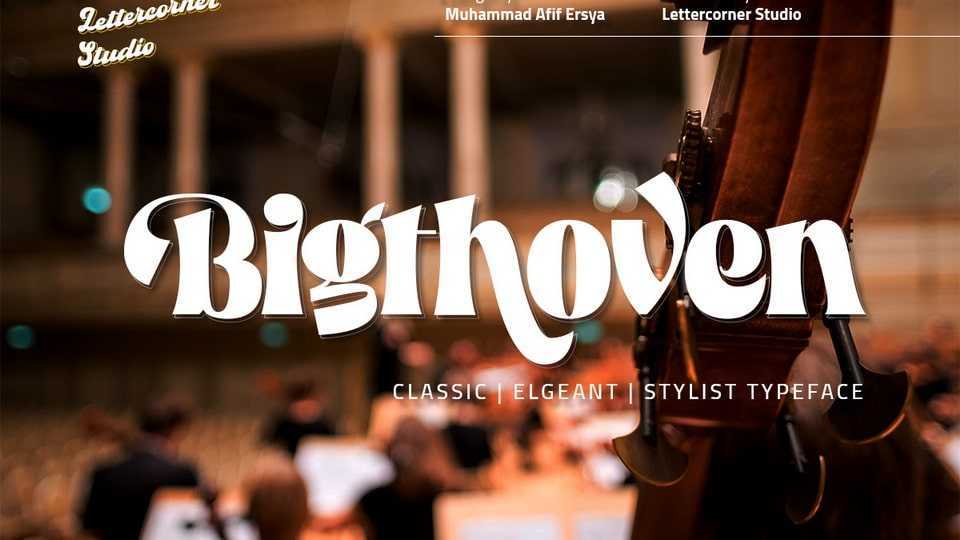 Bigthoven Font › Fontesk