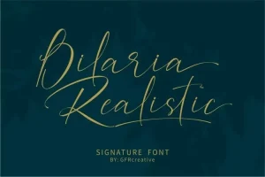 Bilaria Realistic Font