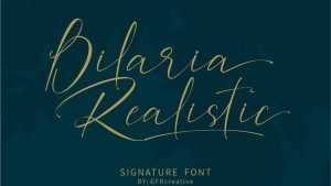 Bilaria Realistic Font › Fontesk