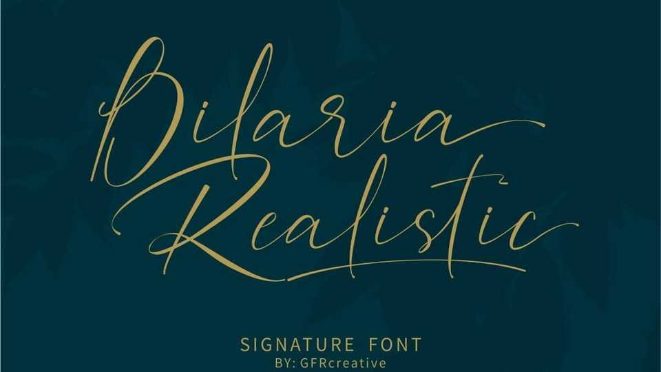 Bilaria Realistic Font › Fontesk