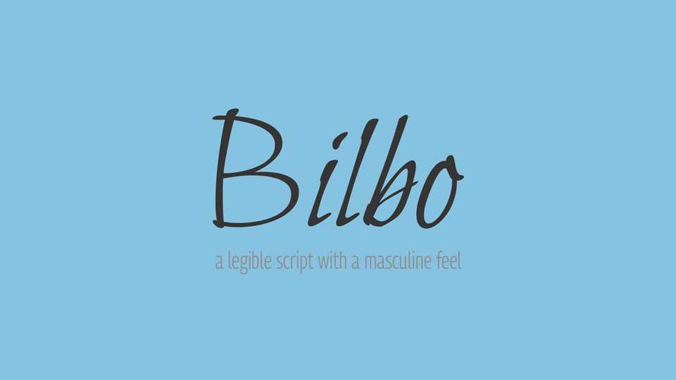 Bilbo Script Font › Fontesk