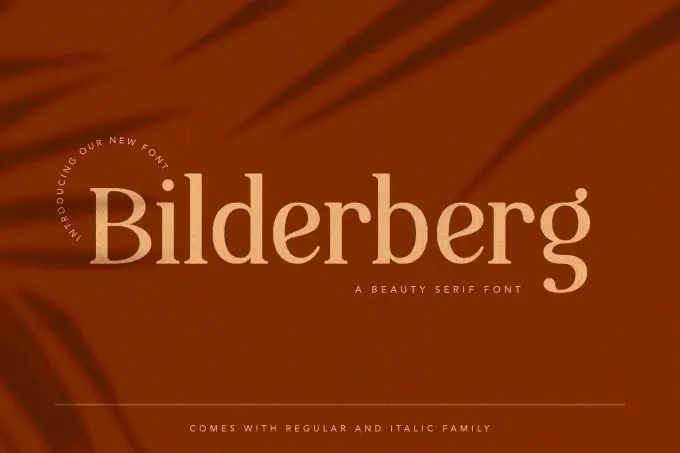 Bilderberg Serif Font