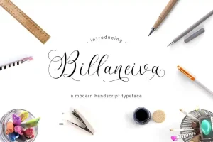 Billaneiva Script Font