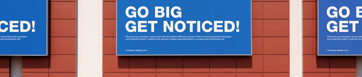 Billboard at the mall mockup - Instant Download