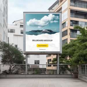 Billboard in the City Mockup