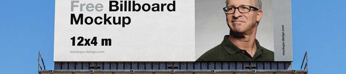Billboard mockup / 12x4 m Billboard mockup / 12x4 m