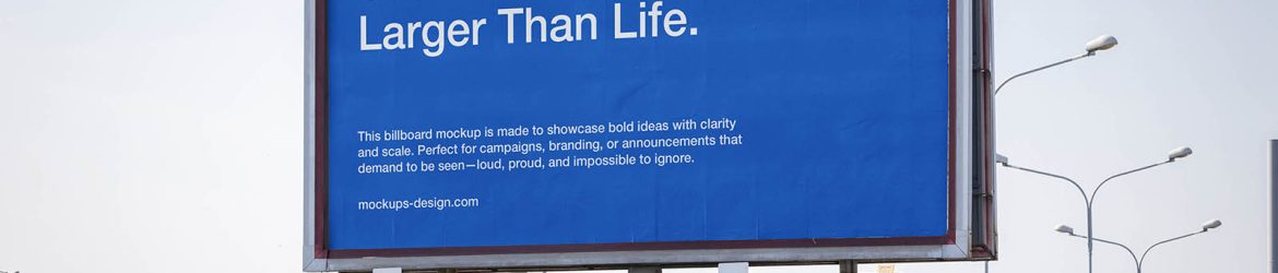 Billboard mockup – highway spotlight