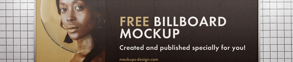 Billboard on subway wall mockup - Instant Download Billboard on subway wall mockup - Instant Download