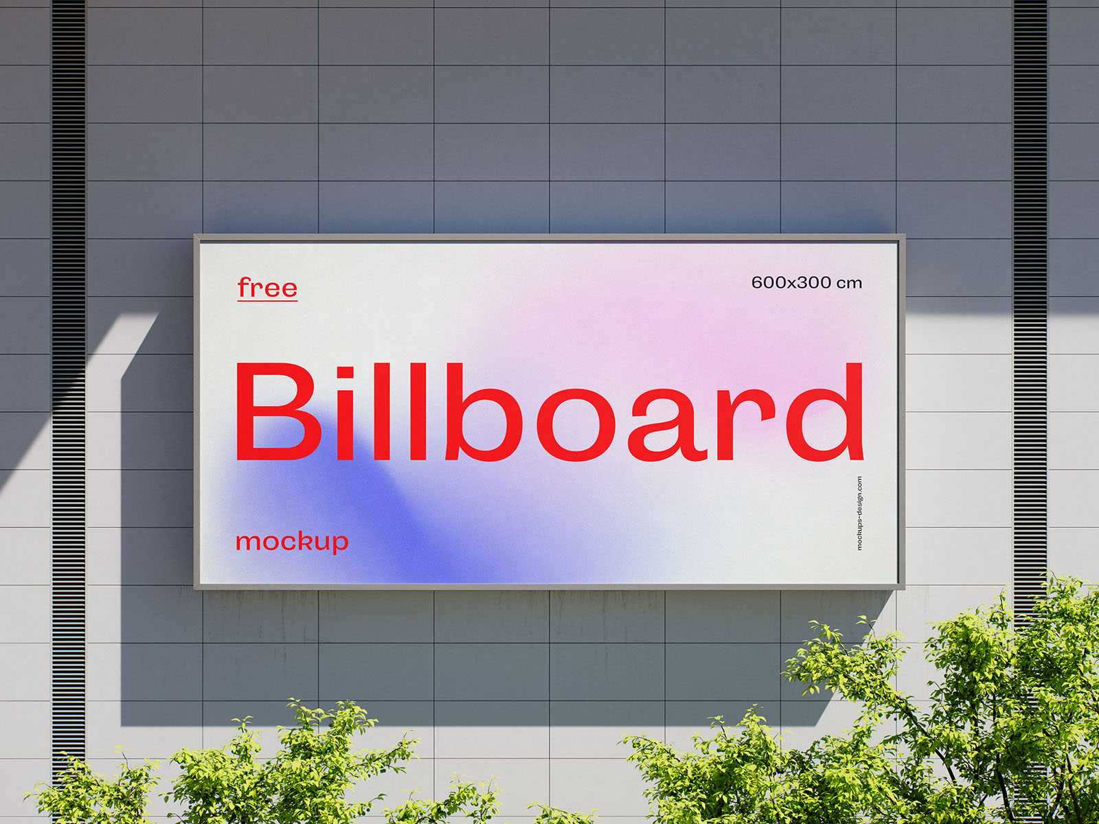 Billboard on the builiding mockup