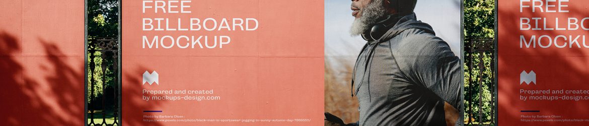 Billboard on the fence mockup
