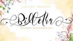 Billetha Script Font › Fontesk