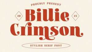 Billie Crimson Font › Fontesk