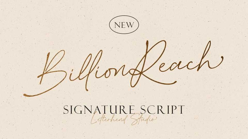 Billion Reach Script Font › Fontesk