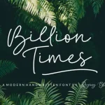 Billion Times Handwritten Font