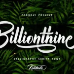 Billionthine Calligraphy Font