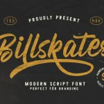 Billskates Script Font