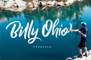 Billy Ohio Brush Font