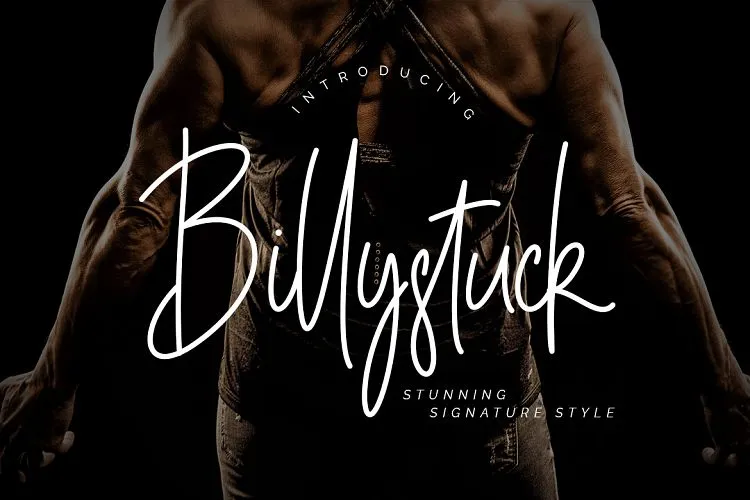 Billystuck Signature Font