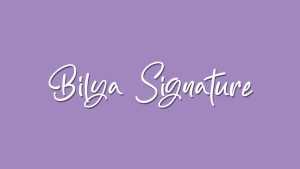 Bilya Signature Font › Fontesk