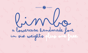 Bimbo Script Font