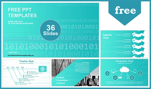 Binary Code PowerPoint Template