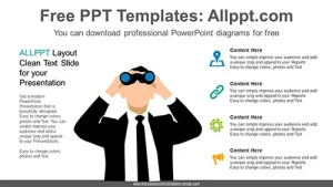 Binoculars Look PowerPoint Diagram