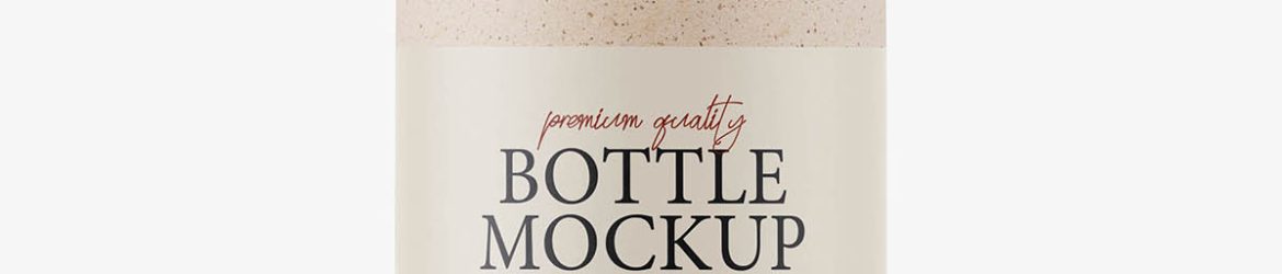 Bio degradable pump bottle mockup