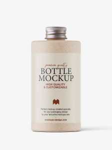 Bio degradable screwcap bottle mockup