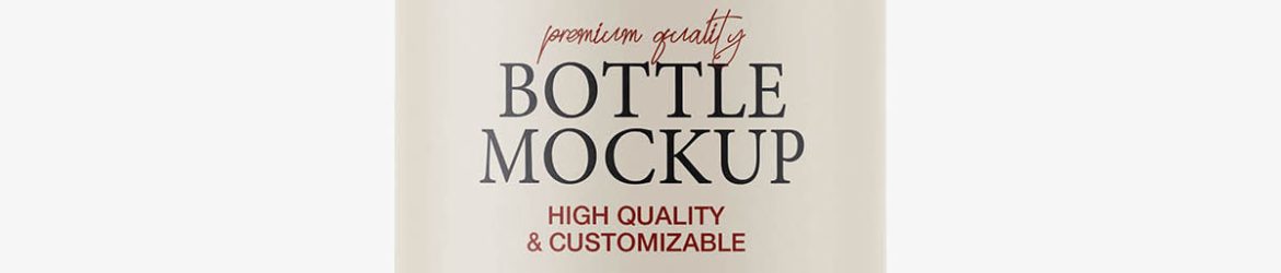 Bio degradable screwcap bottle mockup Bio degradable screwcap bottle mockup