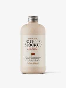 Bio degradable screwcap bottle mockup