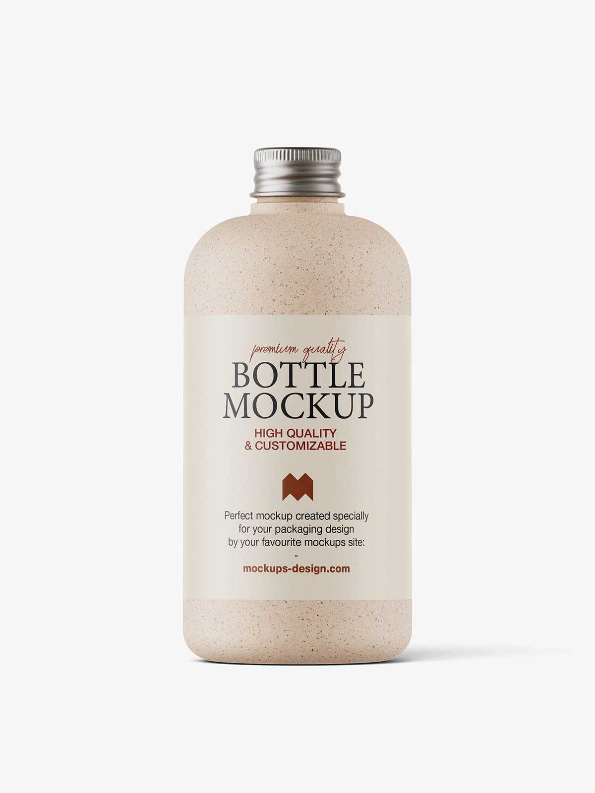 Bio degradable screwcap bottle mockup