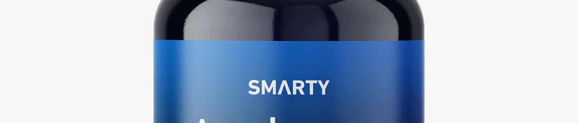 Bio photonic apothecary bottle mockup / 100 ml