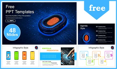 Biometric Authentication Cybersecurity PowerPoint Templates