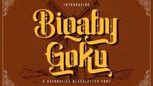 Biqaby Goku Font › Fontesk