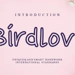 Birdlove Script Font