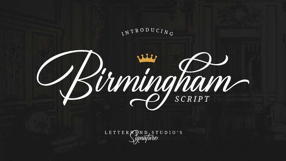 Birmingham Script Font › Fontesk