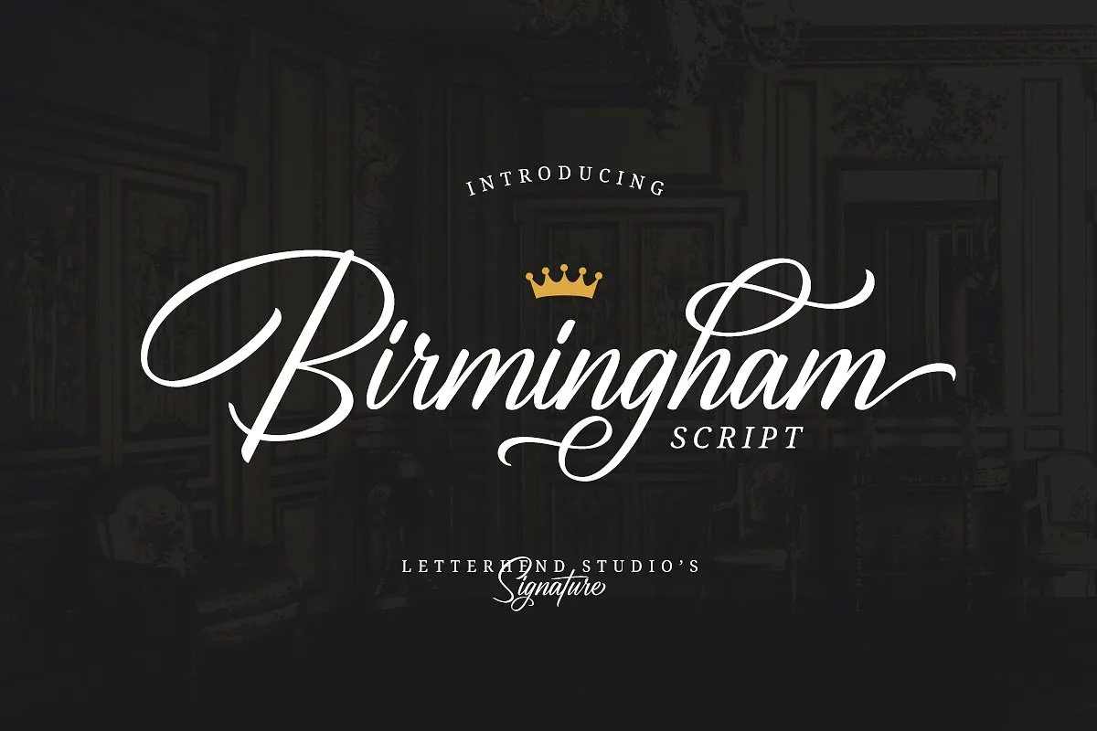 Birmingham Script Font