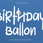 Birthday Ballon Font